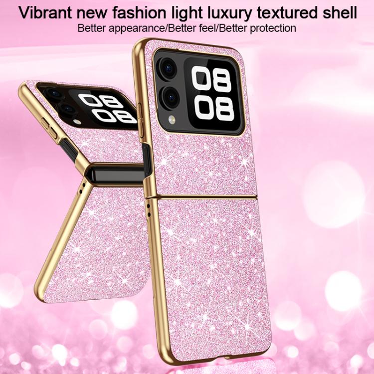 For Huawei nova Flip Electroplate Glittery Shockproof Phone Case