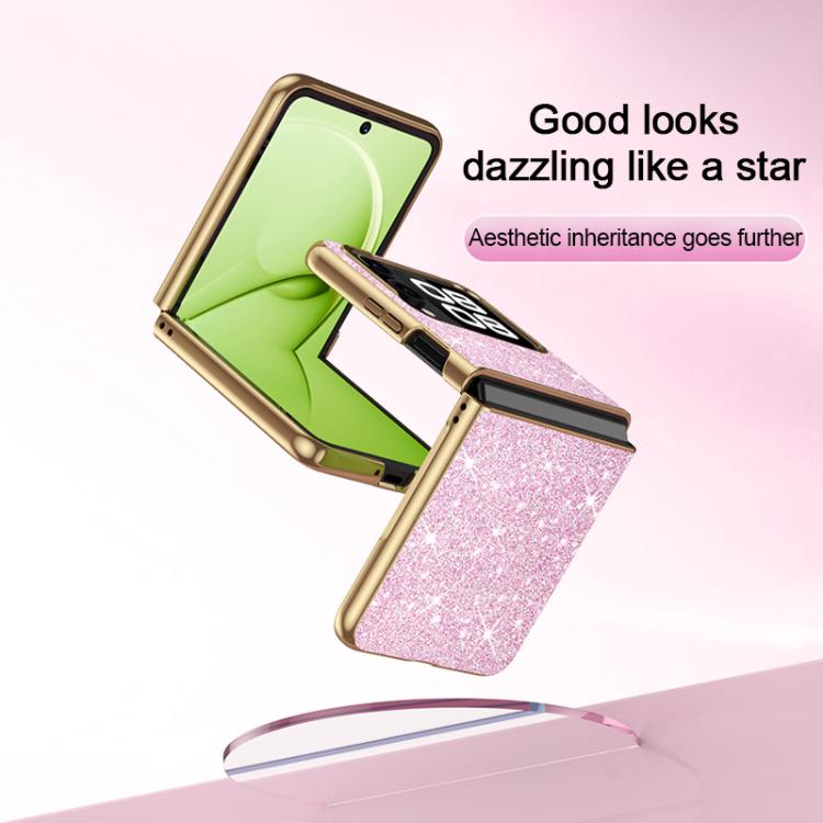 For Huawei nova Flip Electroplate Glittery Shockproof Phone Case