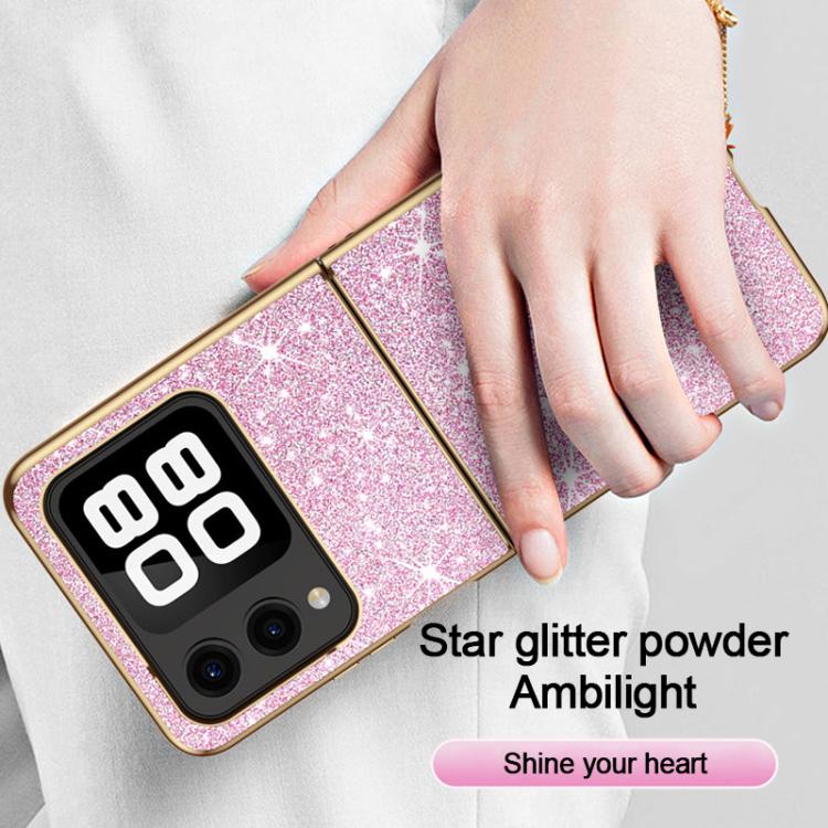 For Huawei nova Flip Electroplate Glittery Shockproof Phone Case