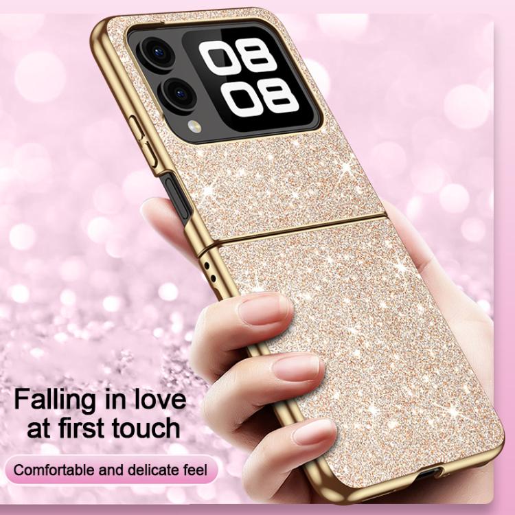For Huawei nova Flip Electroplate Glittery Shockproof Phone Case