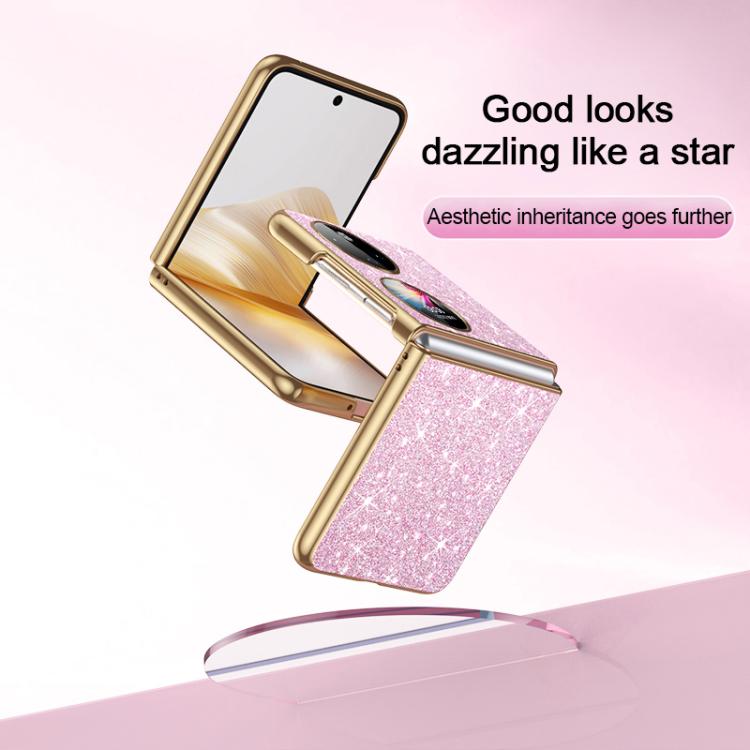 For Huawei P50 Pocket Electroplate Glittery Shockproof Phone Case