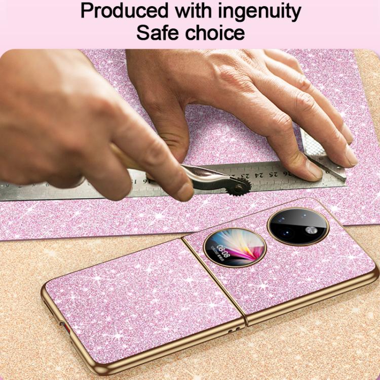 For Huawei P50 Pocket Electroplate Glittery Shockproof Phone Case