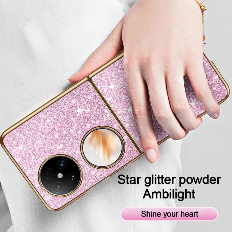 For Huawei Pocket 2 Electroplate Glittery Shockproof Phone Case
