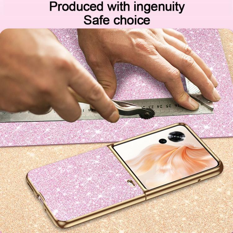 For Honor Magic V Flip Electroplate Glittery Shockproof Phone Case