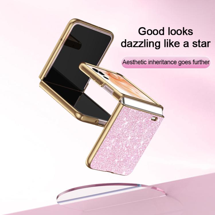 For Honor Magic V Flip Electroplate Glittery Shockproof Phone Case