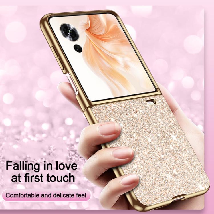 For Honor Magic V Flip Electroplate Glittery Shockproof Phone Case