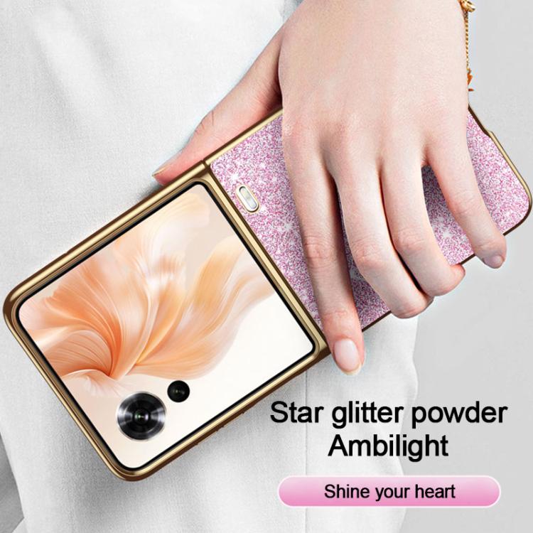 For Honor Magic V Flip Electroplate Glittery Shockproof Phone Case