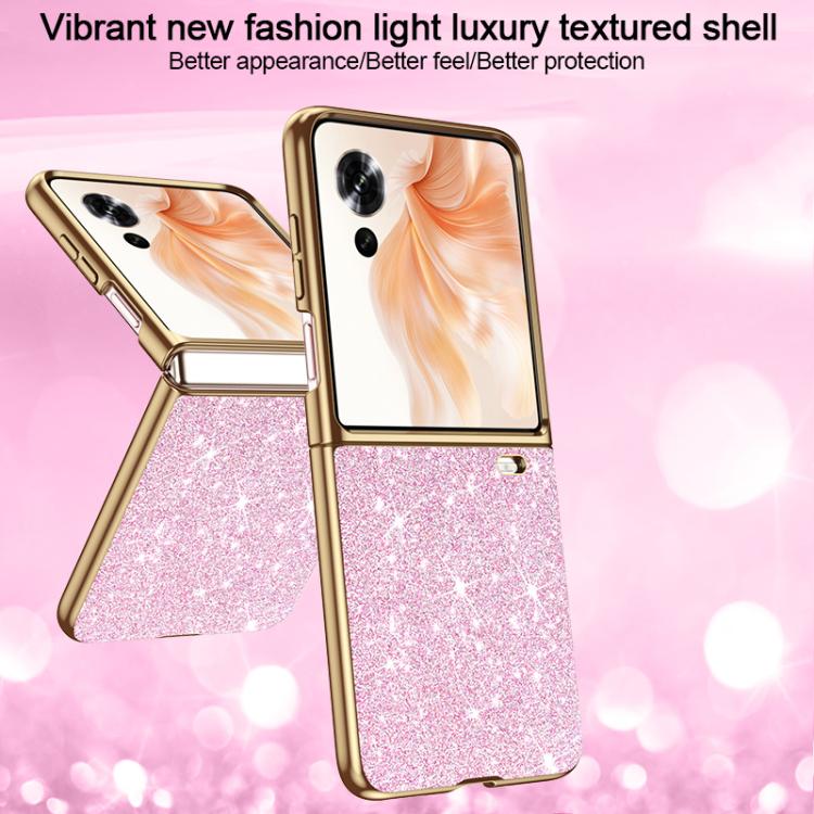 For Honor Magic V Flip Electroplate Glittery Shockproof Phone Case