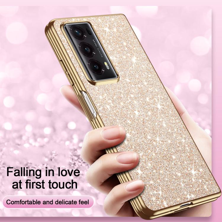 For Honor Magic V2 Electroplate Glittery Shockproof Phone Case