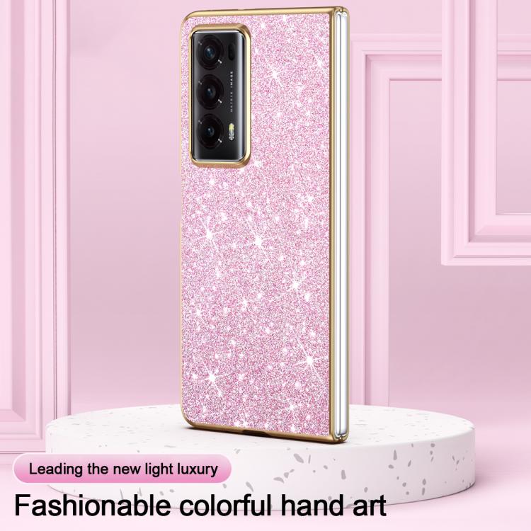 For Honor Magic V2 Electroplate Glittery Shockproof Phone Case