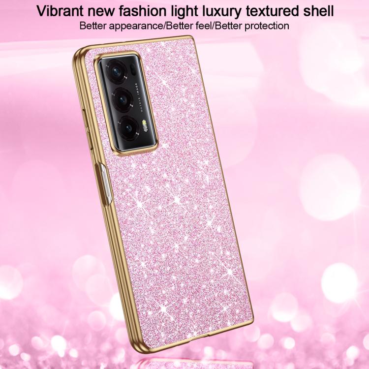 For Honor Magic V2 Electroplate Glittery Shockproof Phone Case