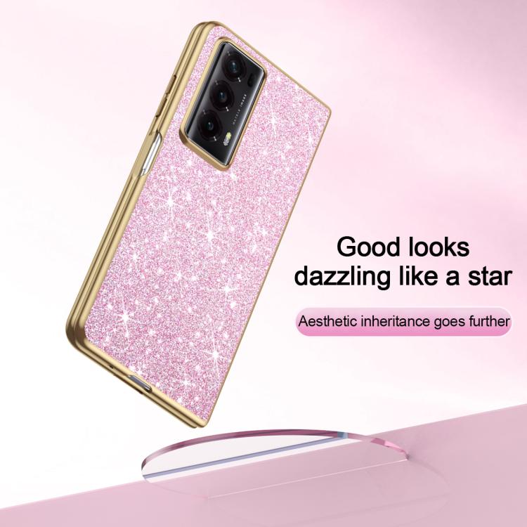 For Honor Magic V2 Electroplate Glittery Shockproof Phone Case