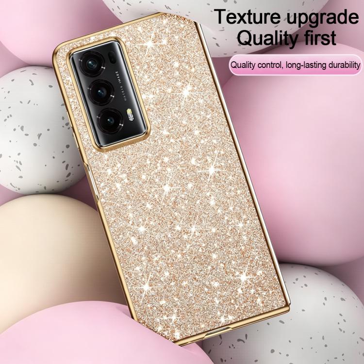 For Honor Magic V2 Electroplate Glittery Shockproof Phone Case