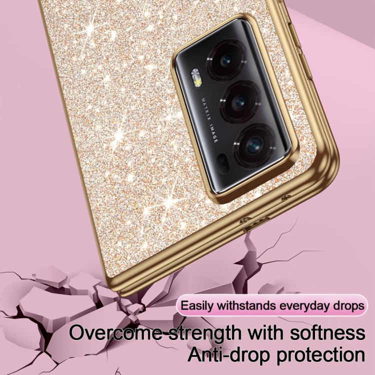 For Honor Magic V2 Electroplate Glittery Shockproof Phone Case