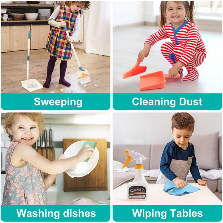 6801-49 12pcs / Set Children Pretend Play Simulation Mini Cleaning Kit