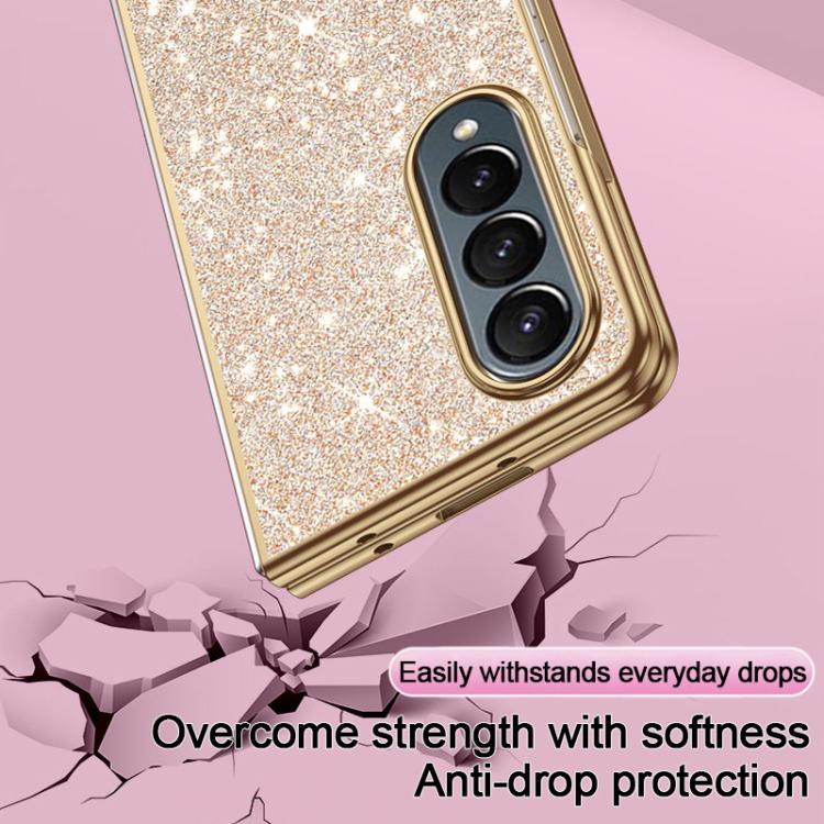 For Galaxy Z Fold3 5G Electroplate Glittery Shockproof Phone Case