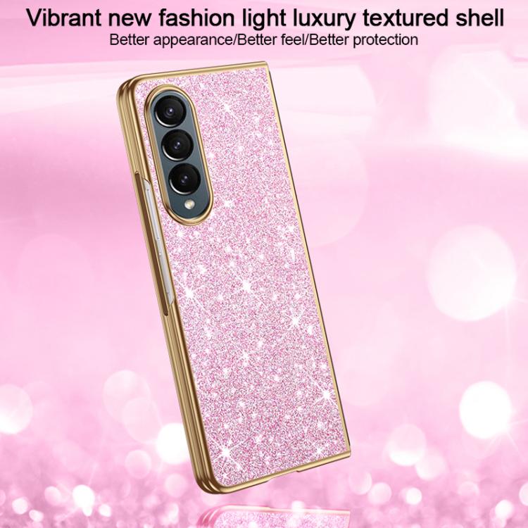 For Galaxy Z Fold4 5G Electroplate Glittery Shockproof Phone Case