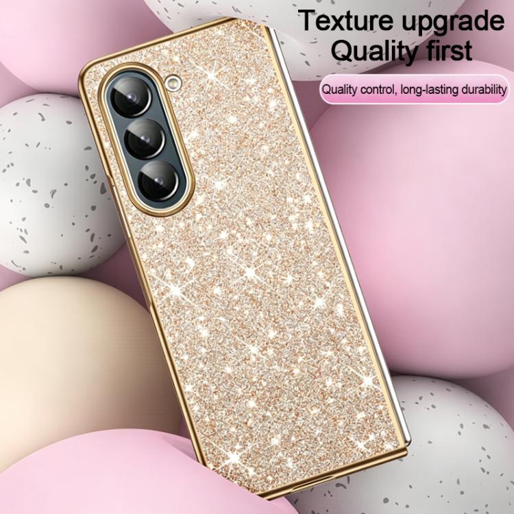 For Galaxy Z Fold5 5G Electroplate Glittery Shockproof Phone Case