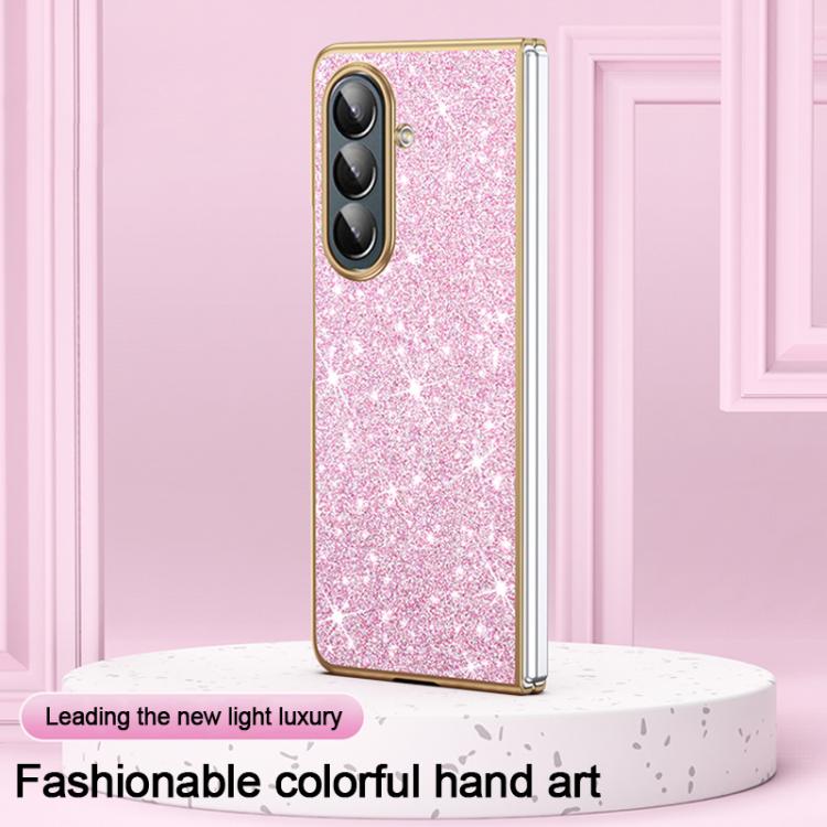 For Galaxy Z Fold7 5G Electroplate Glittery Shockproof Phone Case