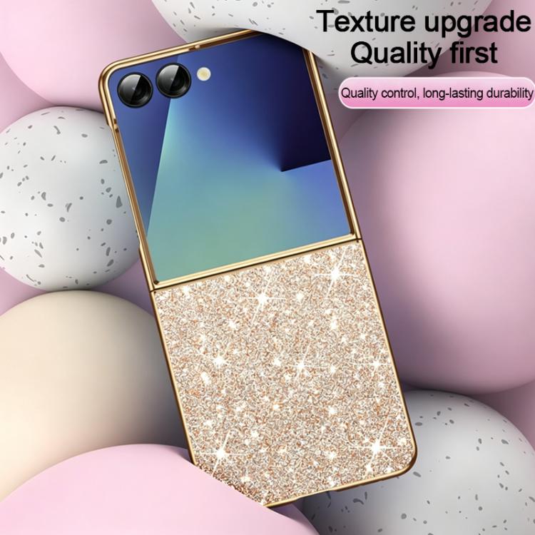 For Galaxy Z Flip7 5G Electroplate Glittery Shockproof Phone Case