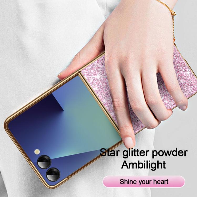 For Galaxy Z Flip7 5G Electroplate Glittery Shockproof Phone Case