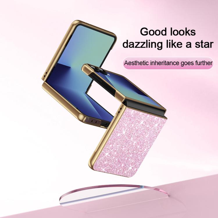 For Galaxy Z Flip7 5G Electroplate Glittery Shockproof Phone Case