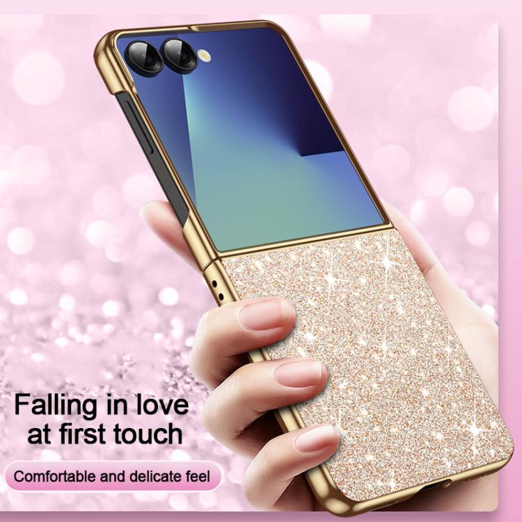 For Galaxy Z Flip7 5G Electroplate Glittery Shockproof Phone Case