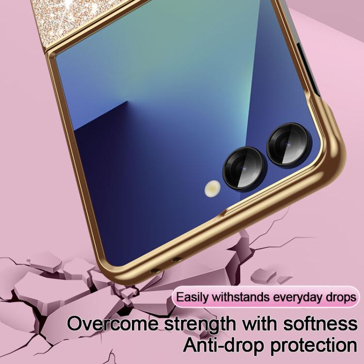 For Galaxy Z Flip7 5G Electroplate Glittery Shockproof Phone Case