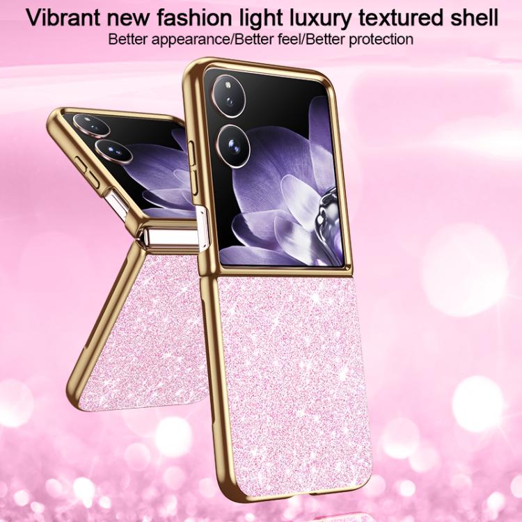 For Xiaomi Mix Flip 2 Electroplate Glittery Shockproof Phone Case