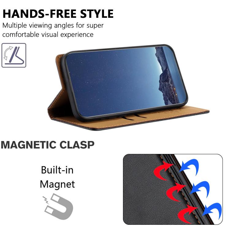 For Itel A24 Pro Stitching Design Scratch-Resistant Vegan Leather Phone Case