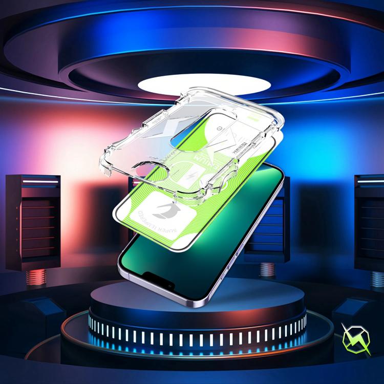 For iPhone 13 Pro Max 10pcs 5D Curved Easy Install Dust-proof Box HD Tempered Glass Film with Lens Film