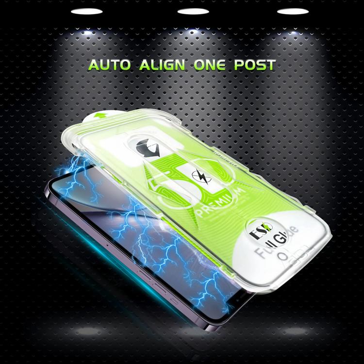 For iPhone XR 10pcs 5D Curved Easy Install Dust-proof Box HD Tempered Glass Film with Lens Film