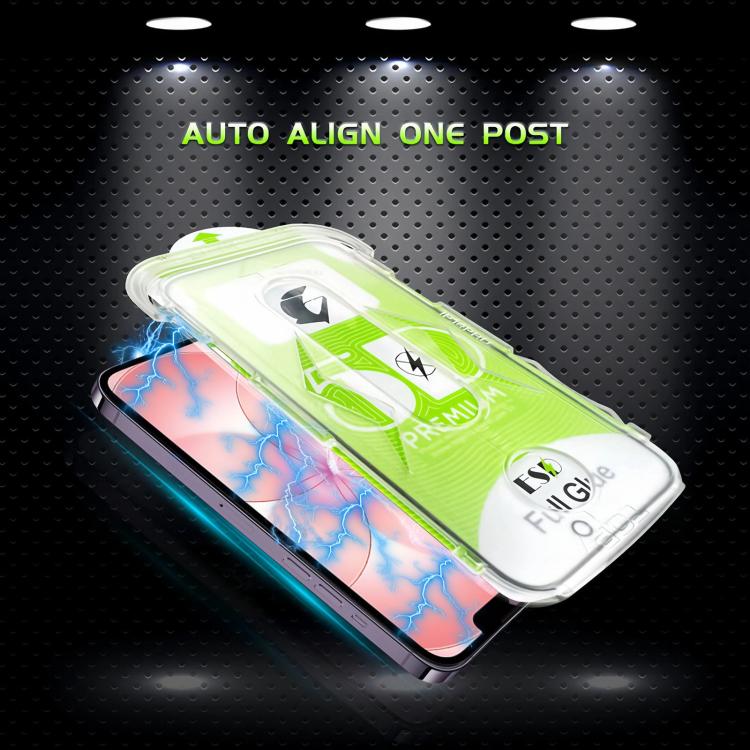 For iPhone 17e / 16e / 14 / 13 Pro 10pcs 5D Curved Easy Install Dust-proof Box HD Tempered Glass Film
