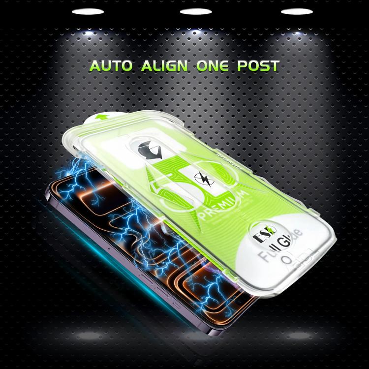 For iPhone 17 Pro Max 10pcs 5D Curved Easy Install Dust-proof Box HD Tempered Glass Film