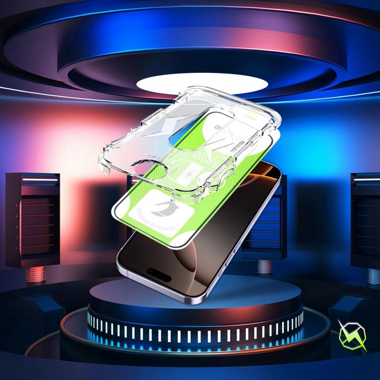 For iPhone 16 Pro Max 10pcs 5D Curved Easy Install Dust-proof Box HD Tempered Glass Film