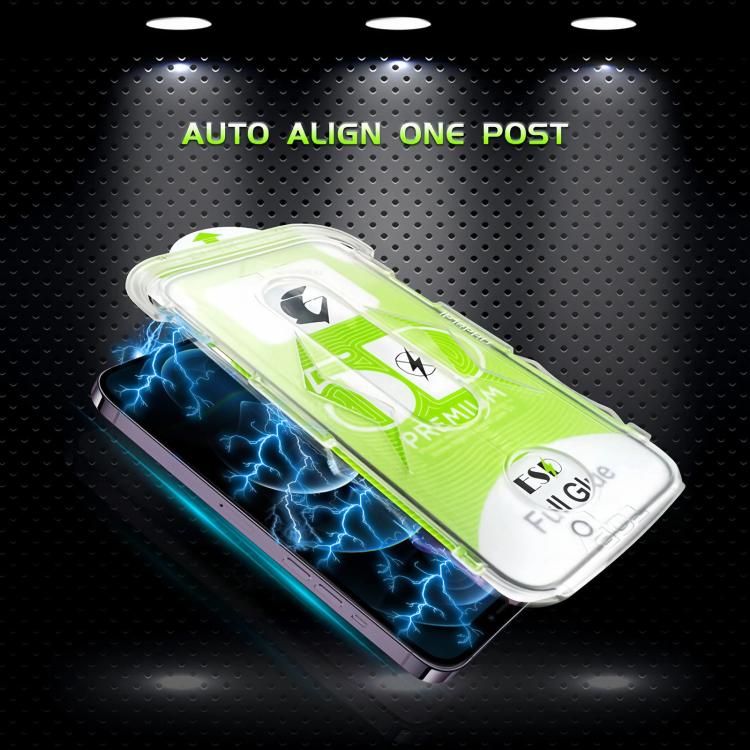For iPhone 12 Pro Max 10pcs 5D Curved Easy Install Dust-proof Box HD Tempered Glass Film