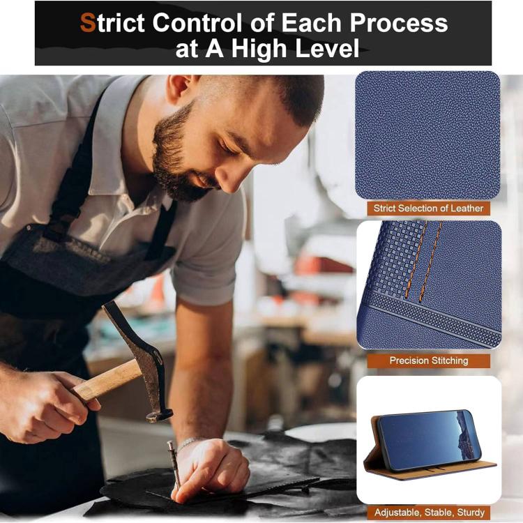 For Asus Zenfone 10 Stitching Design Scratch-Resistant Vegan Leather Phone Case