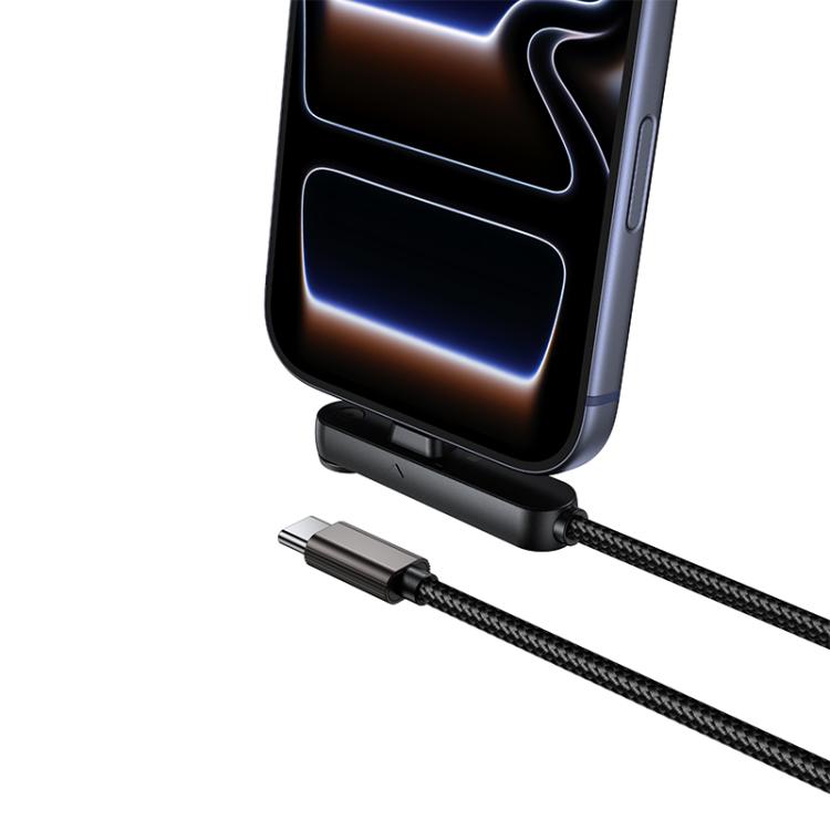 Borofone BX125 Type-C to Type-C Phone Holder 60W Elbow Fast Charging Data Cable, Length: 1m - Black