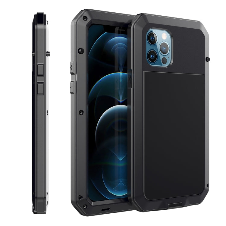 For iPhone 12 mini Shockproof Waterproof Silicone + Zinc Alloy Protective Case
