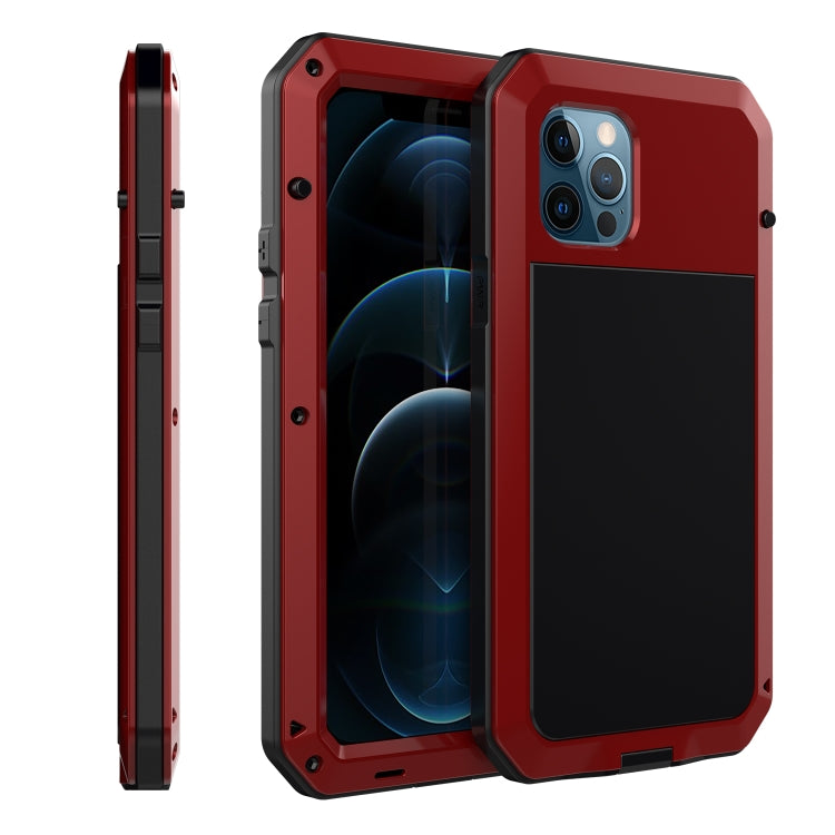 For iPhone 12 mini Shockproof Waterproof Silicone + Zinc Alloy Protective Case