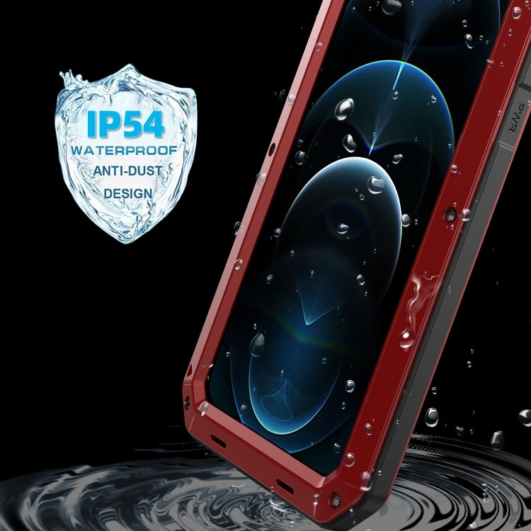 For iPhone 12 mini Shockproof Waterproof Silicone + Zinc Alloy Protective Case