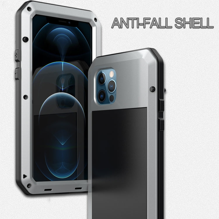 For iPhone 12 mini Shockproof Waterproof Silicone + Zinc Alloy Protective Case