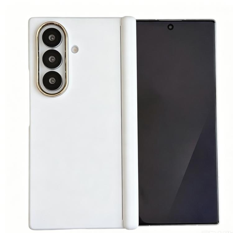 For Galaxy Z Fold5 Lens-Frame Shield Skin Feel Central Axis Dual Magnetic PC Phone Case