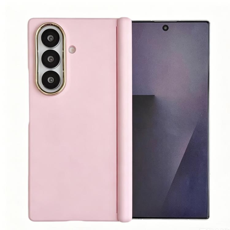 For Galaxy Z Fold5 Lens-Frame Shield Skin Feel Central Axis Dual Magnetic PC Phone Case
