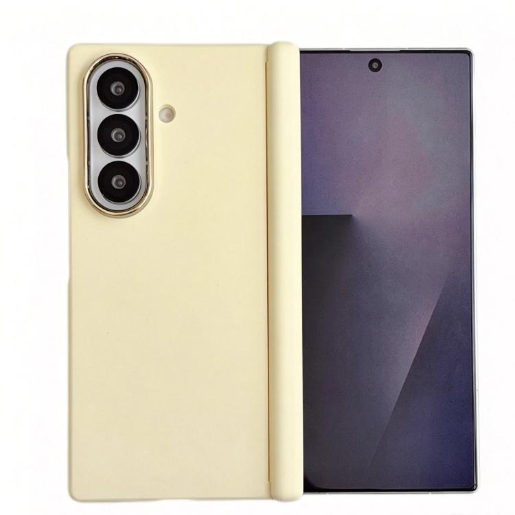 For Galaxy Z Fold6 Lens-Frame Shield Skin Feel Central Axis Dual Magnetic PC Phone Case
