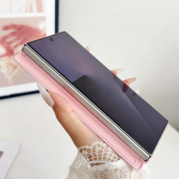 For Galaxy Z Fold6 Lens-Frame Shield Skin Feel Central Axis Dual Magnetic PC Phone Case