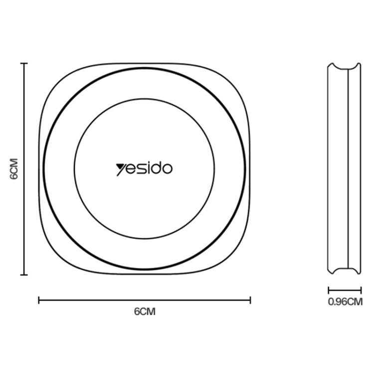 Yesido C301 Foldable Desktop 3-stage Damping Hinge Magnetic Phone Holder - Tarnish