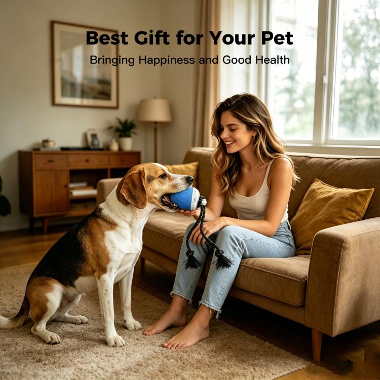 O20 Smart Automatic Pet Toy Ball Dog Training with Light & Sound & Rope