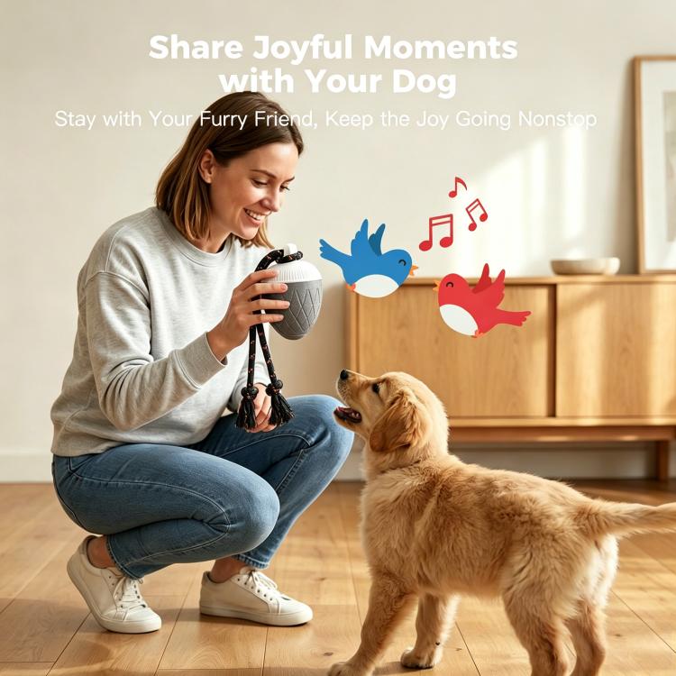 O20 Smart Automatic Pet Toy Ball Dog Training with Light & Sound & Rope