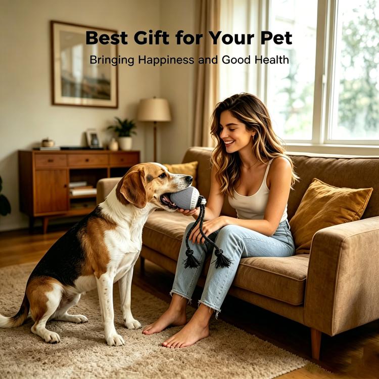 O20 Smart Automatic Pet Toy Ball Dog Training with Light & Sound & Rope